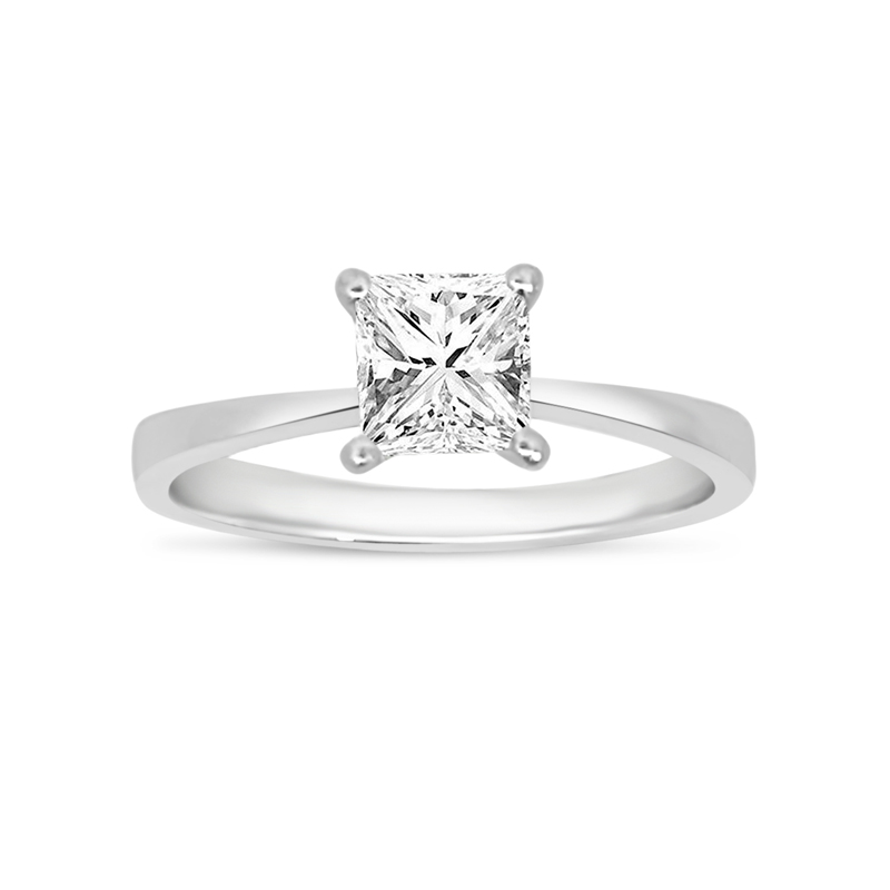 Princess Cut Lab Grown Diamond Engagement Ring