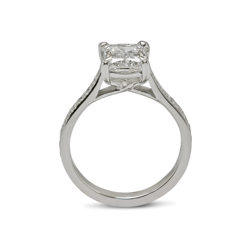 Radiant Cut Lab Grown Diamond Engagement Ring