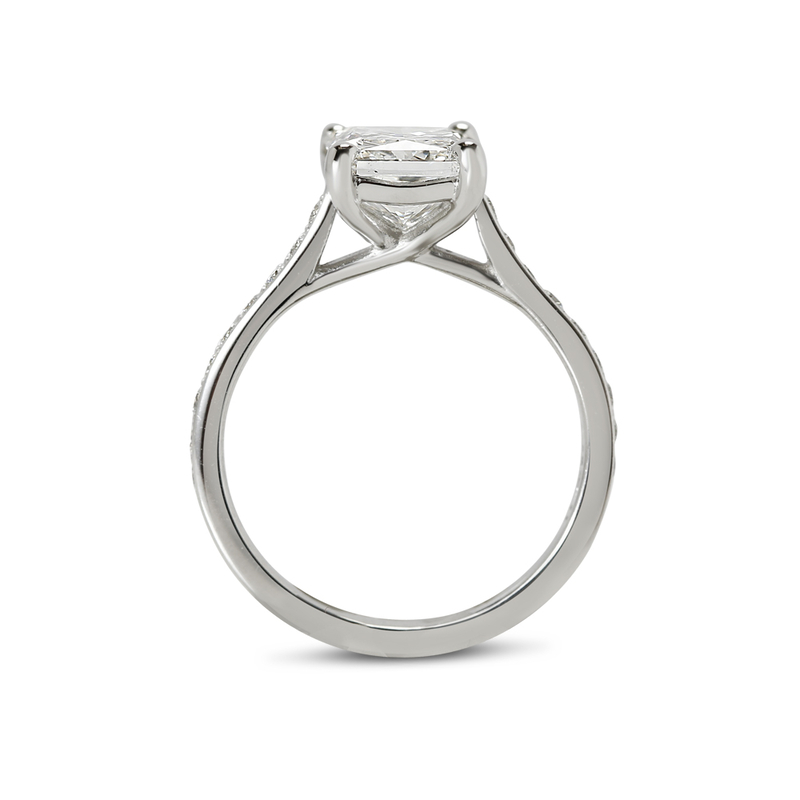 Radiant Cut Lab Grown Diamond Engagement Ring