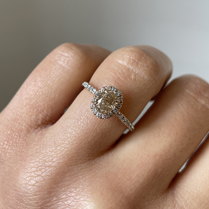 Lab created champagne diamonds discount