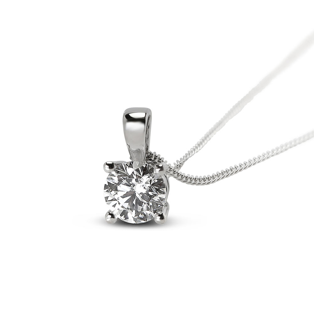 Round Diamond Pendant 