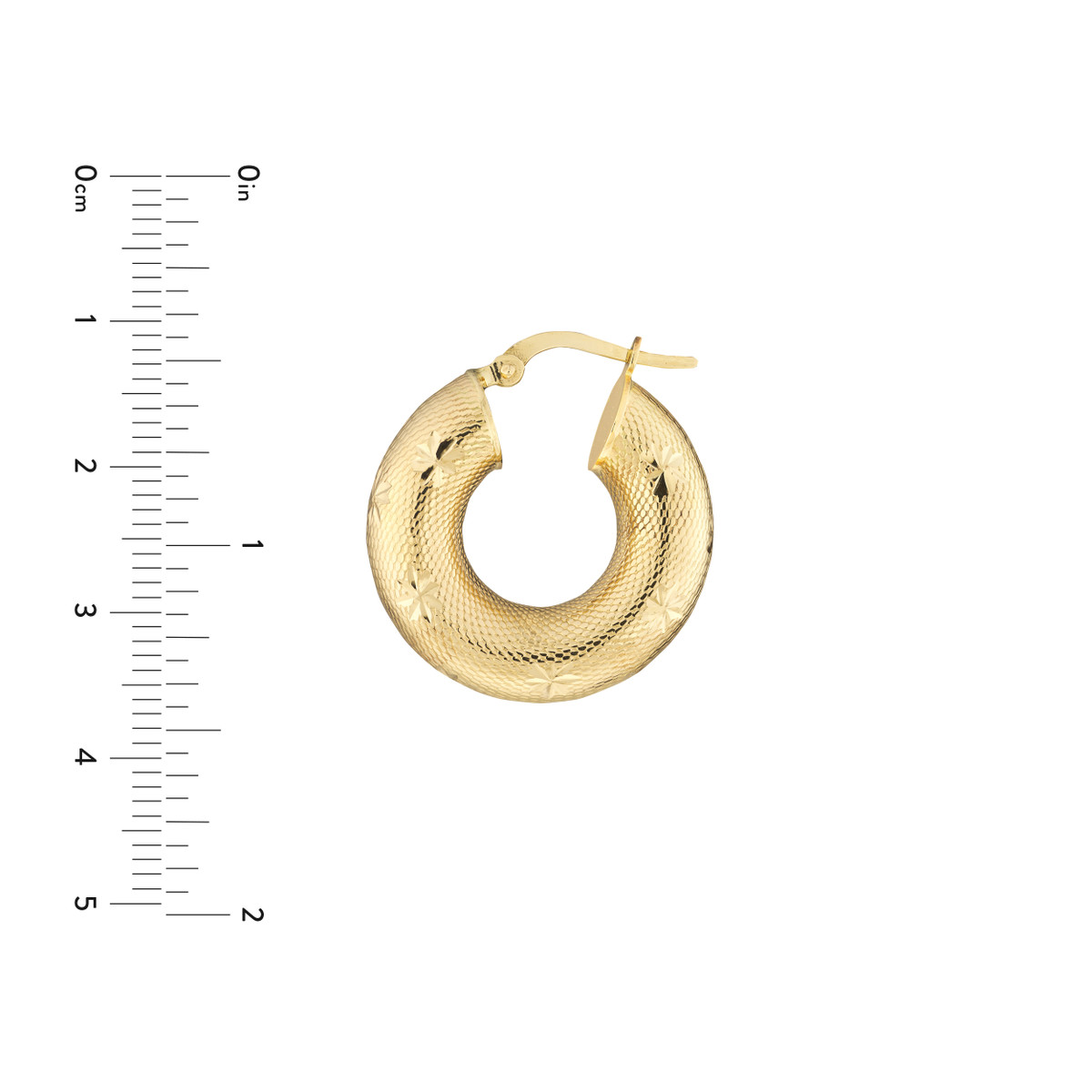 Majestic Starlit Gold Hoops