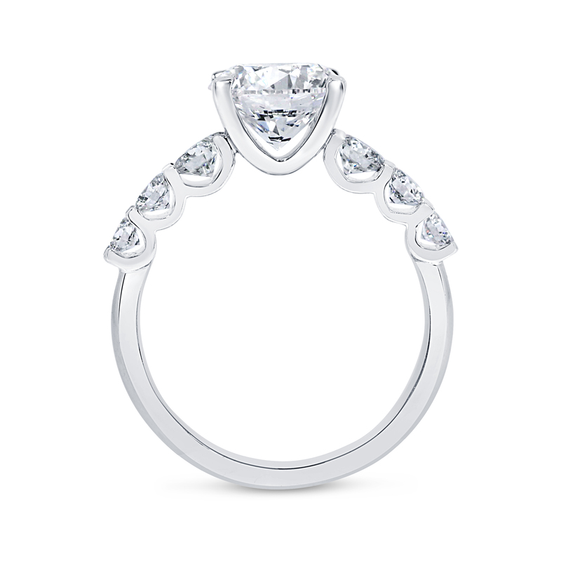 Seven Diamonds Engagement Ring