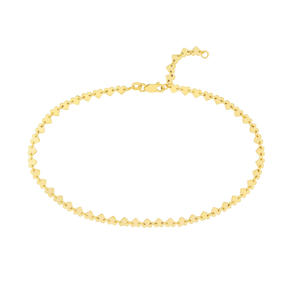 Heart to Heart Gold Anklet