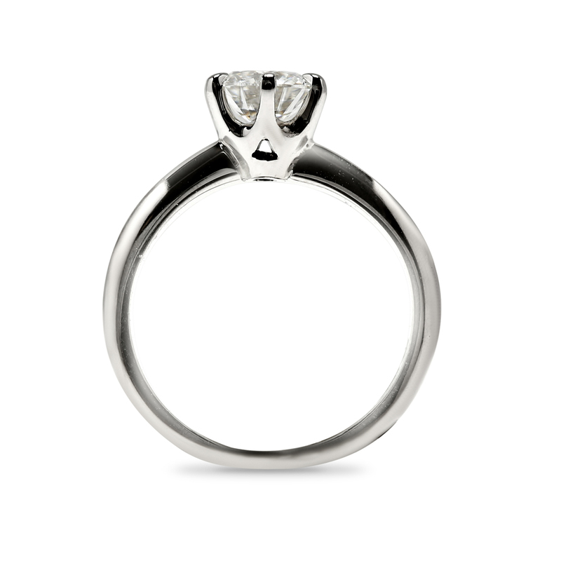 Six Claw Traditional Solitaire Lab Grown Diamond Engagement Ring