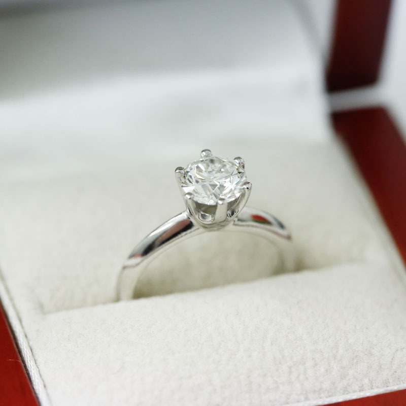 Six Claw Traditional Solitaire Lab Grown Diamond Engagement Ring