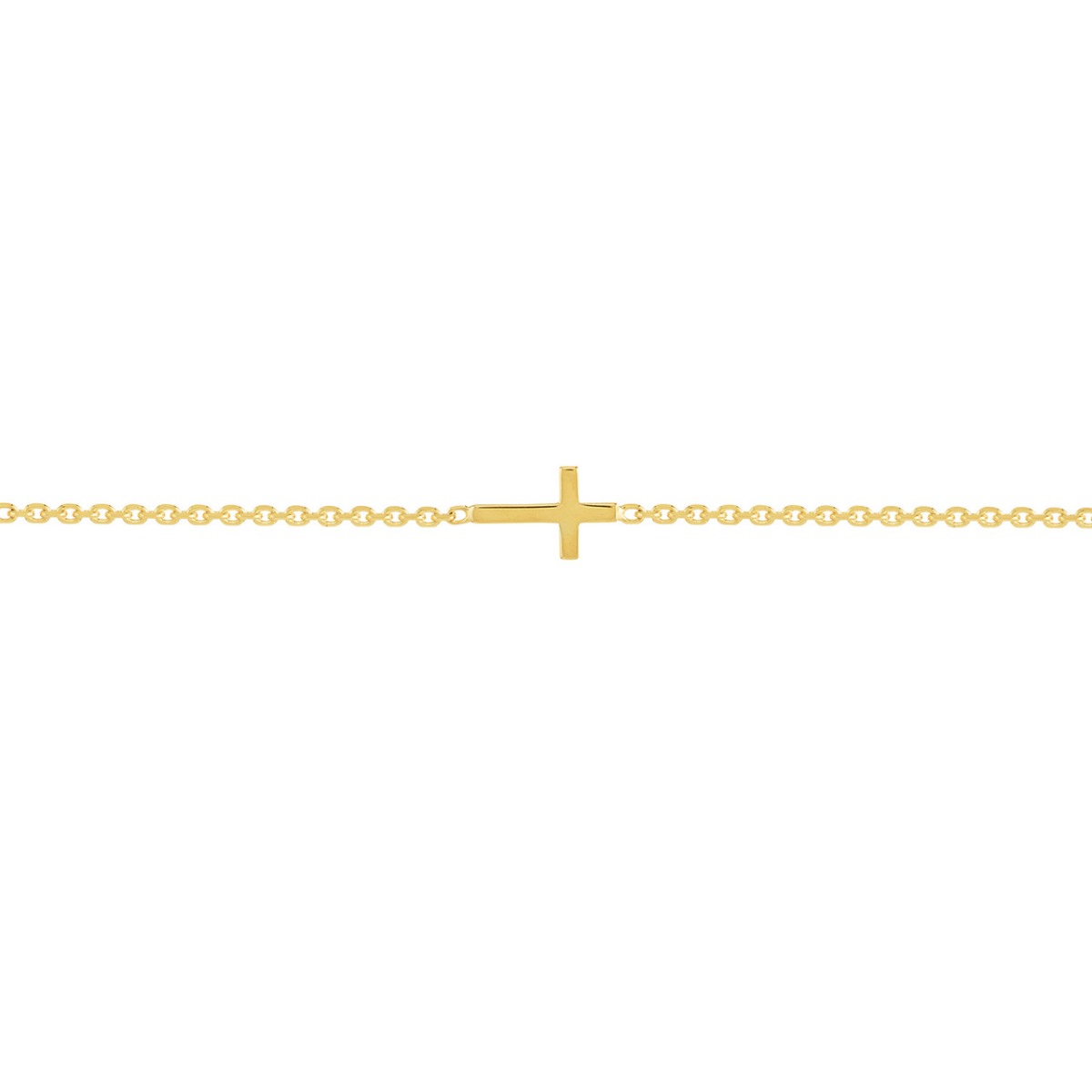Six Mini Crosses Gold Anklet