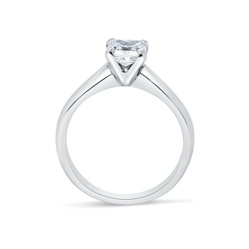 Square Radiant Shape Solitaire Lab Grown Diamond Engagement Ring