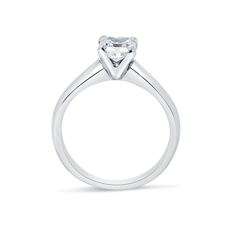 Square Radiant Cut Solitaire Lab Grown Diamond Engagement Ring