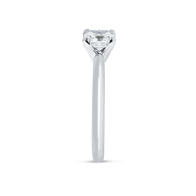 Square Radiant Shape Solitaire Lab Grown Diamond Engagement Ring