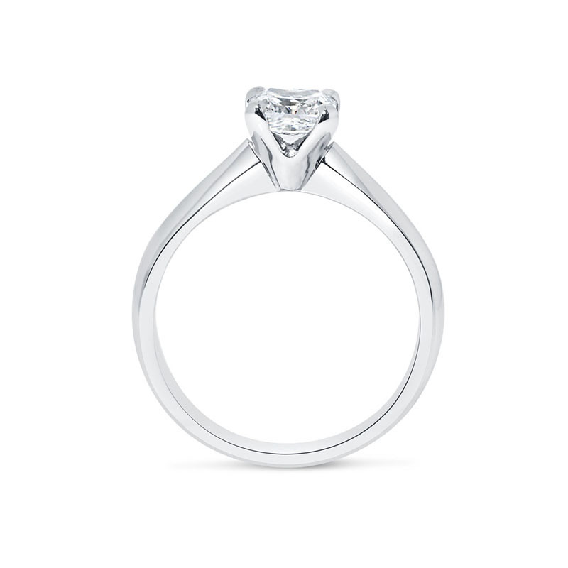Square Radiant Cut Solitaire Lab Grown Diamond Engagement Ring
