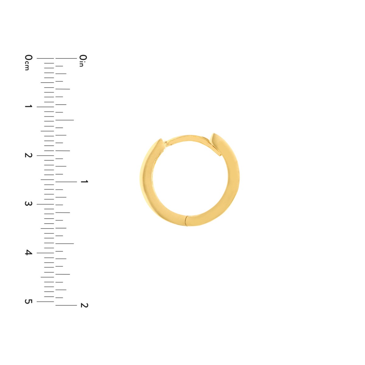 Square Edge Gold Huggies