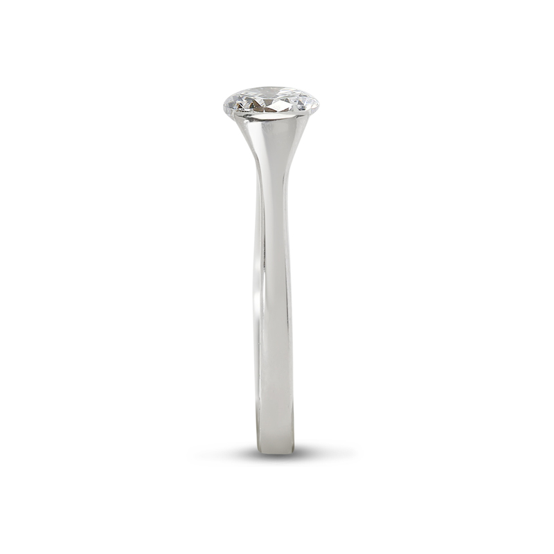 Tension Solitaire Diamond Engagement Ring