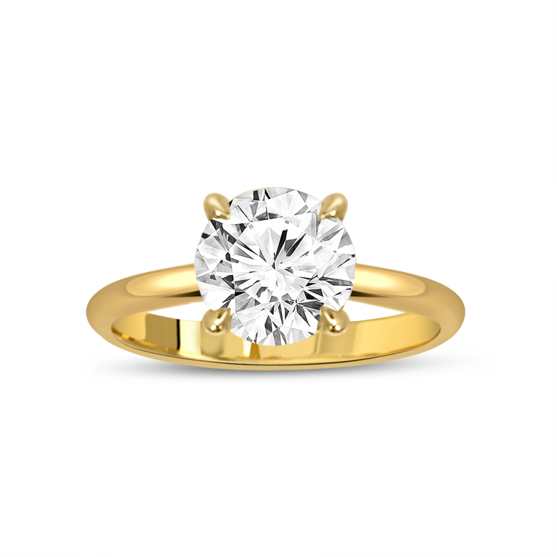 Traditional Four Claw Solitaire Diamond Engagement Ring