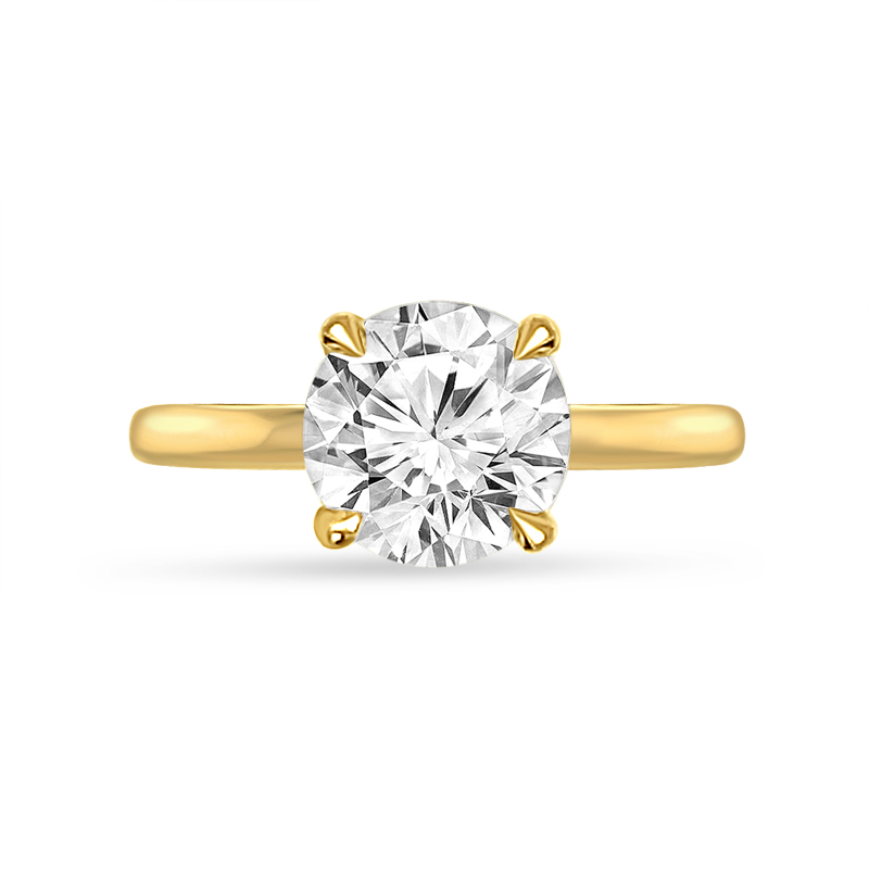 Traditional Four Claw Solitaire Diamond Engagement Ring