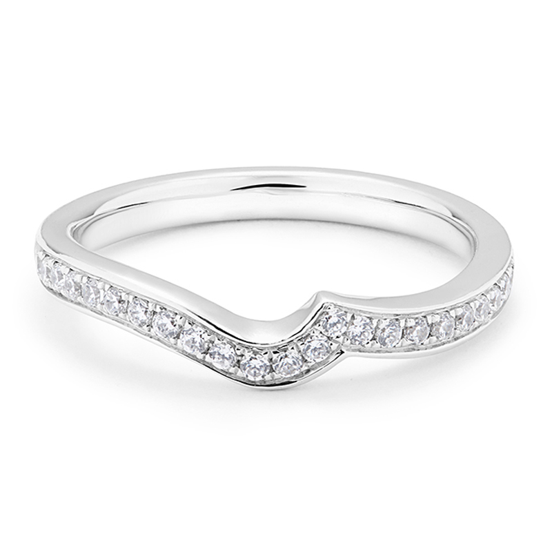 Twist Pave Setting Diamond Wedding Ring