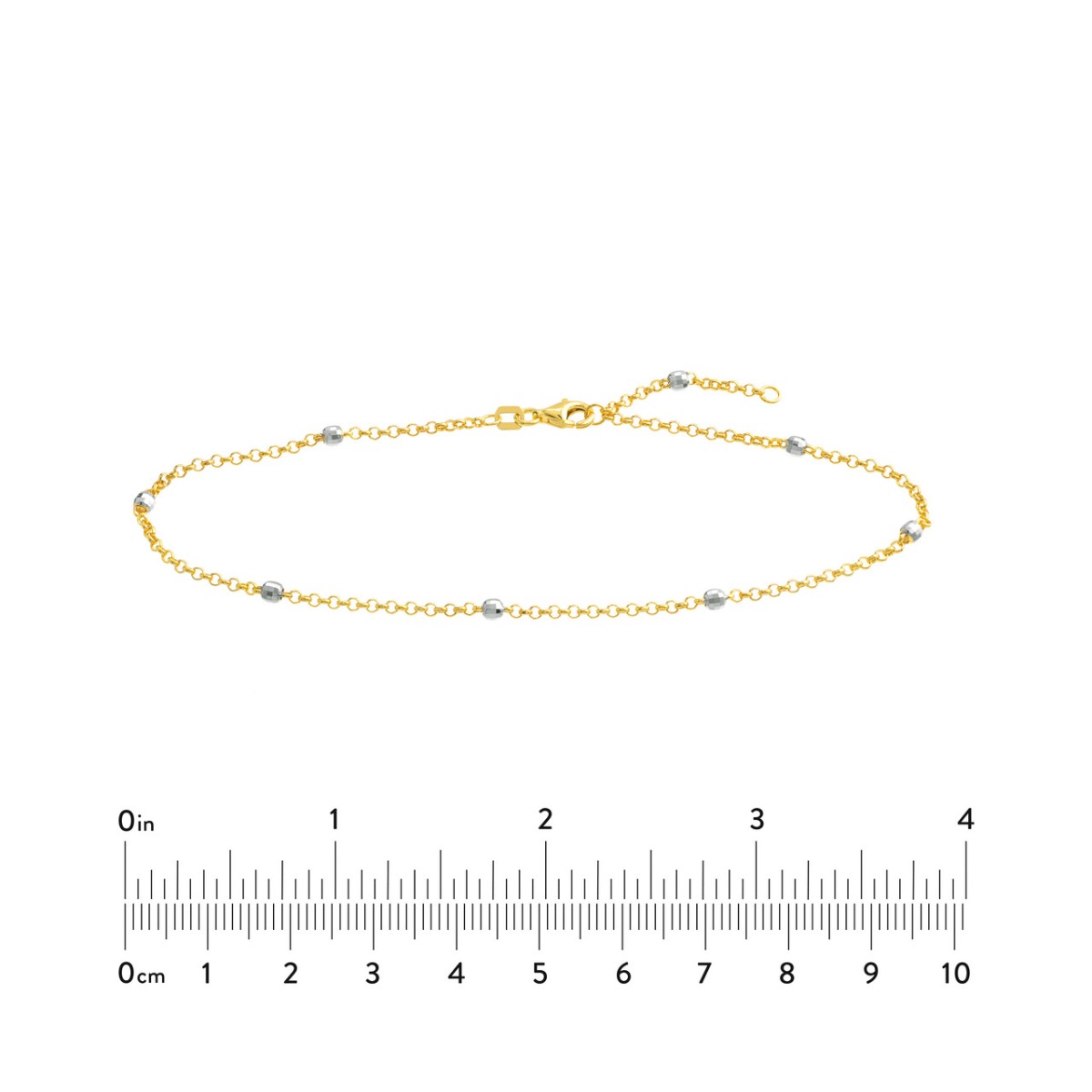 Two-Tone Beads Anklet