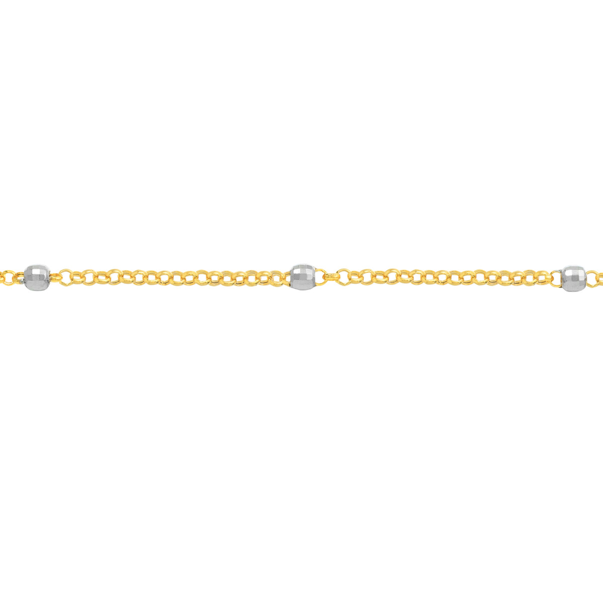 Two-Tone Disco Beads Bracelet