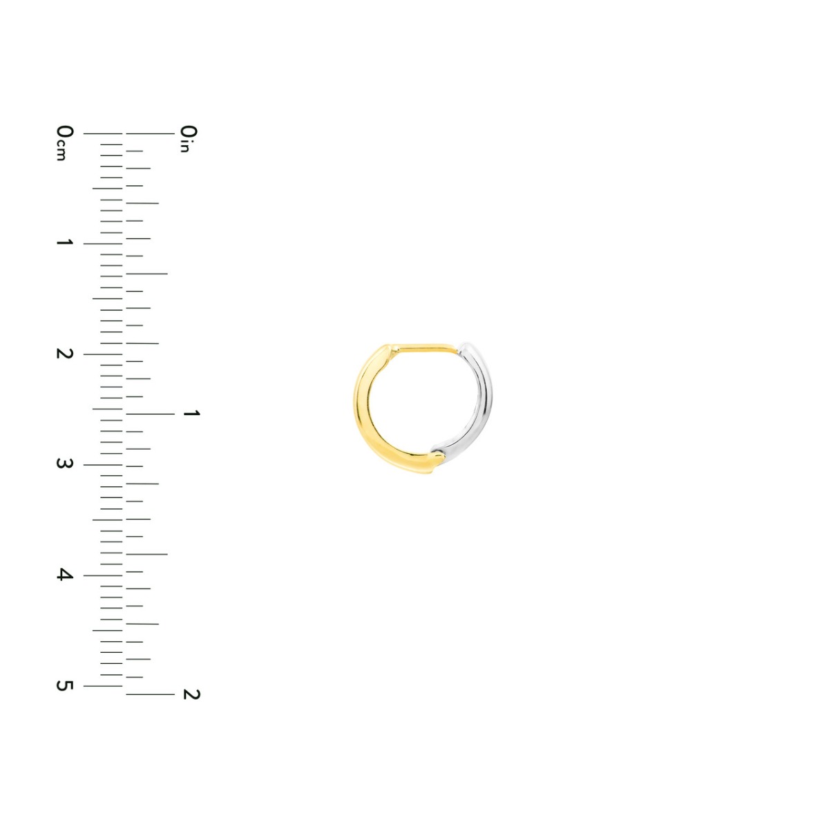 Two Tone Reversible Hoop Earrings