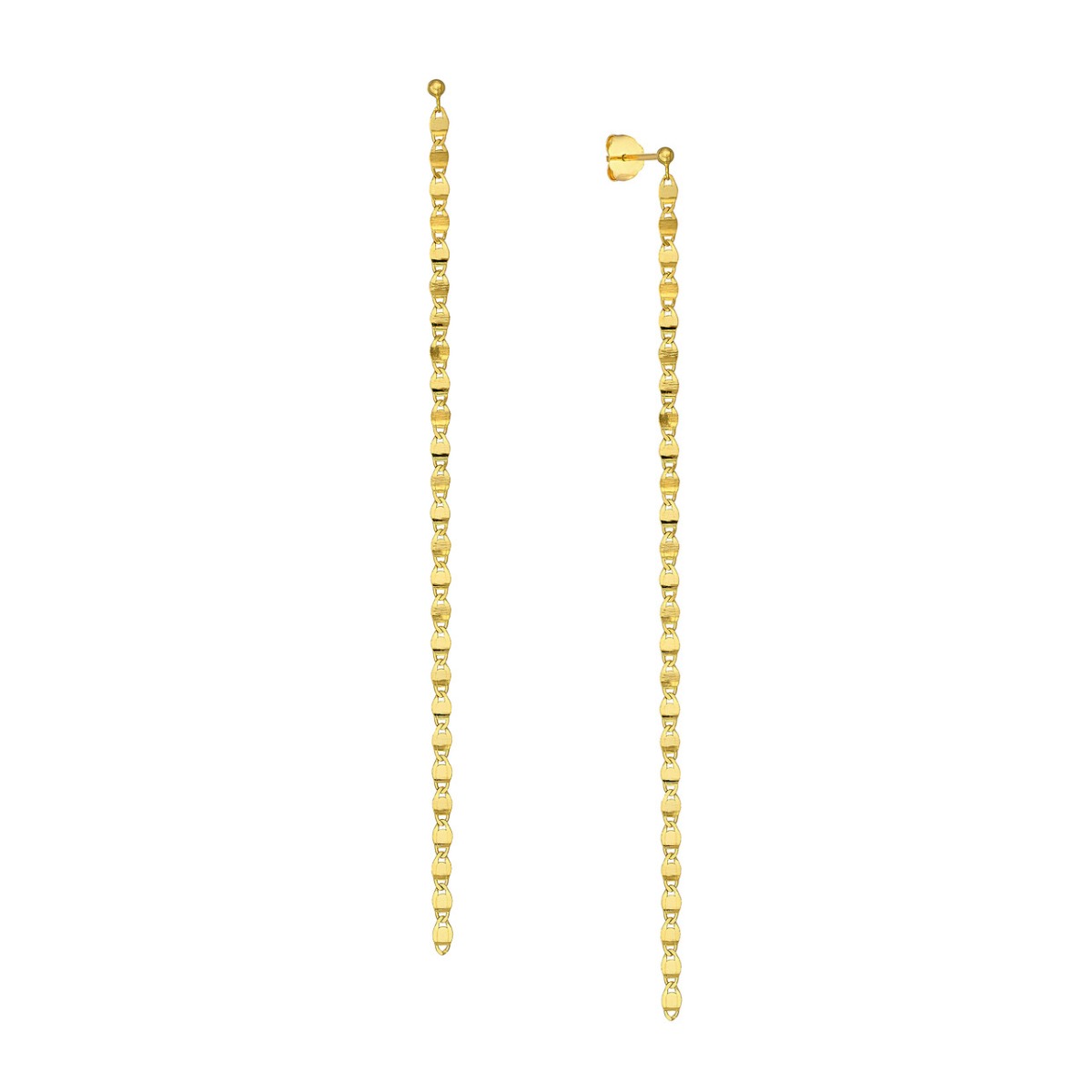 Gold Valentino Chain Drop Earrings