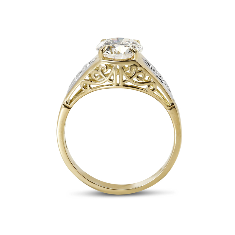 Bespoke Vintage Diamond Engagement Ring