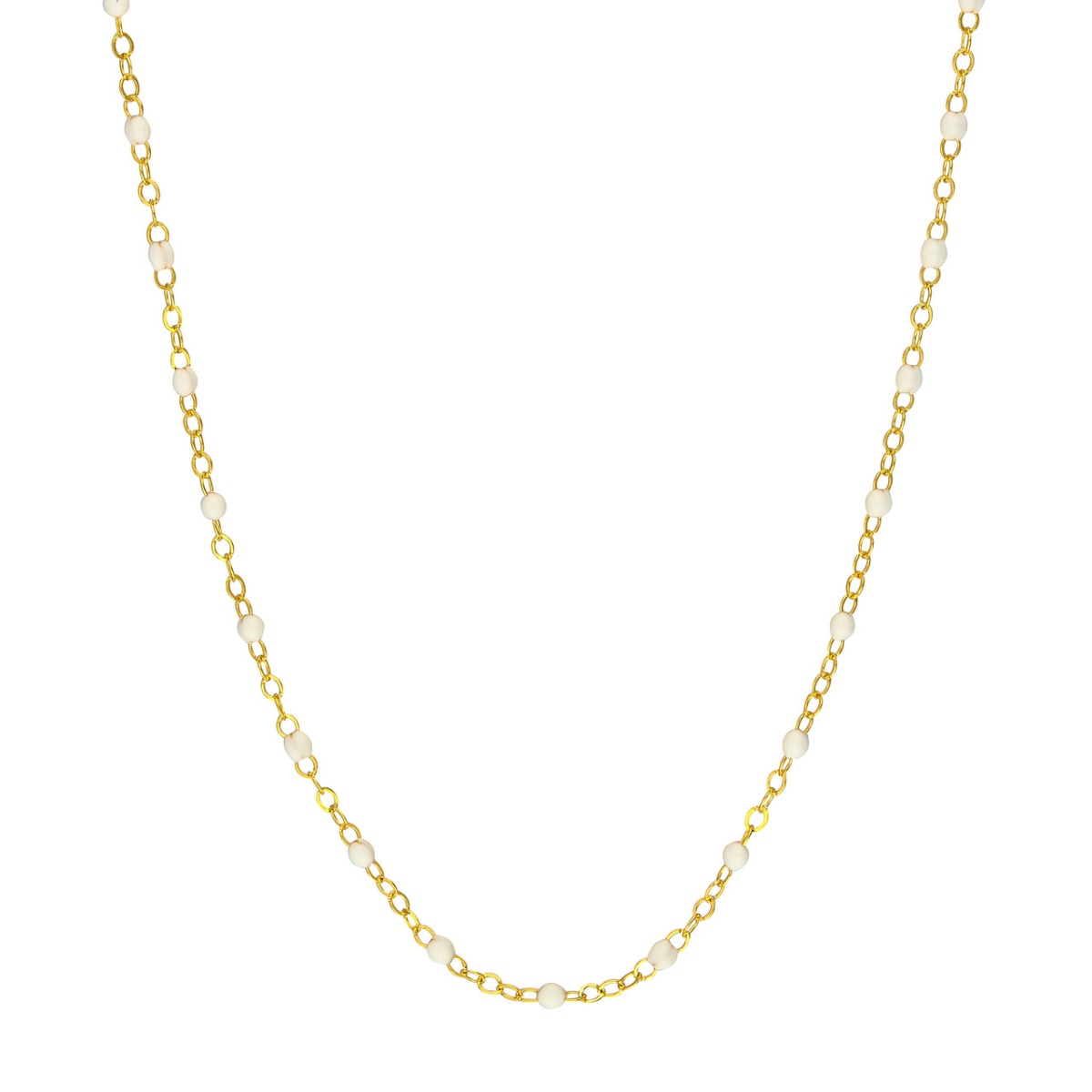 White Whisper Gold Necklace