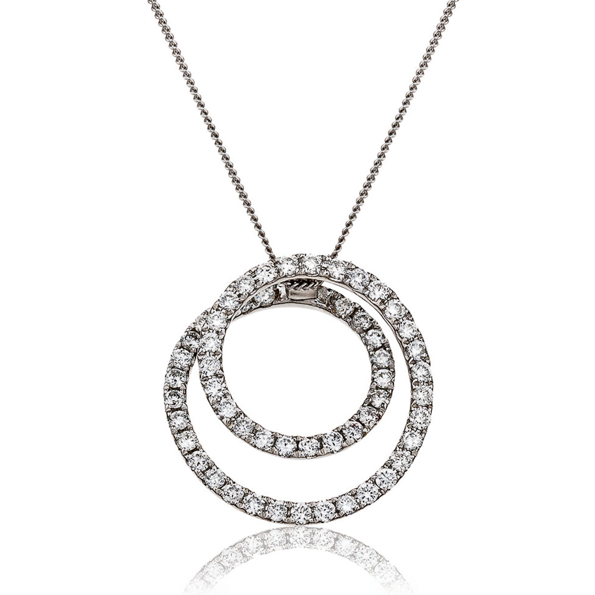 Pave Set Round Diamond Designer Pendant