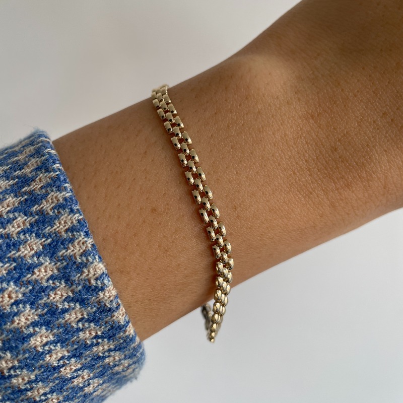 Yellow Gold Panther Ladies Bracelet