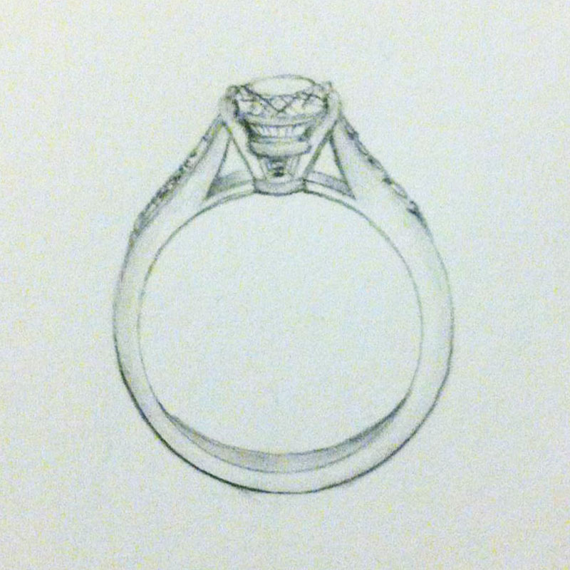 Cartier Engagement Ring Diamond Set