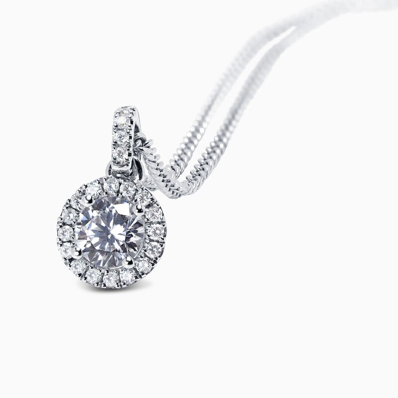 DIAMOND HALO PENDANT