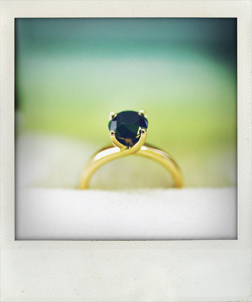 Black Diamond Engagement Ring