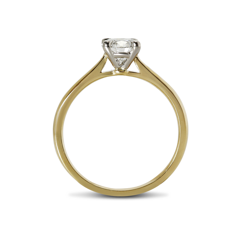 Two Metals Diamond Ring