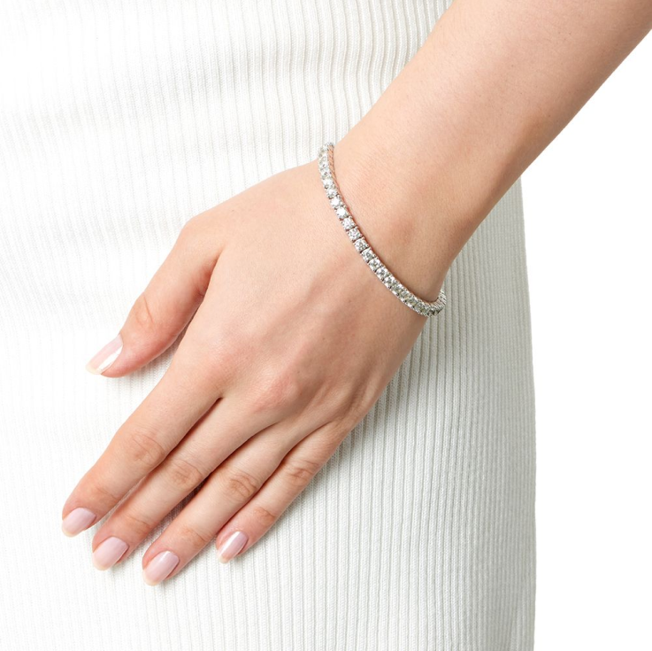 Lab-Grown Diamond Tennis Bracelets