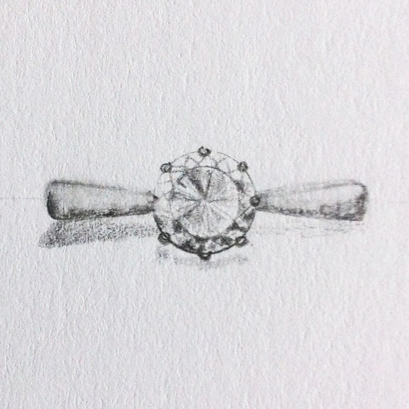 Six Claw Solitaire Ring Six Claw Solitaire Ring